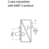 2-wire transmitter with HART 5 protocol 5335D