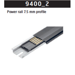 Power rail 500 mm. 7.5 mm profile 9400C2