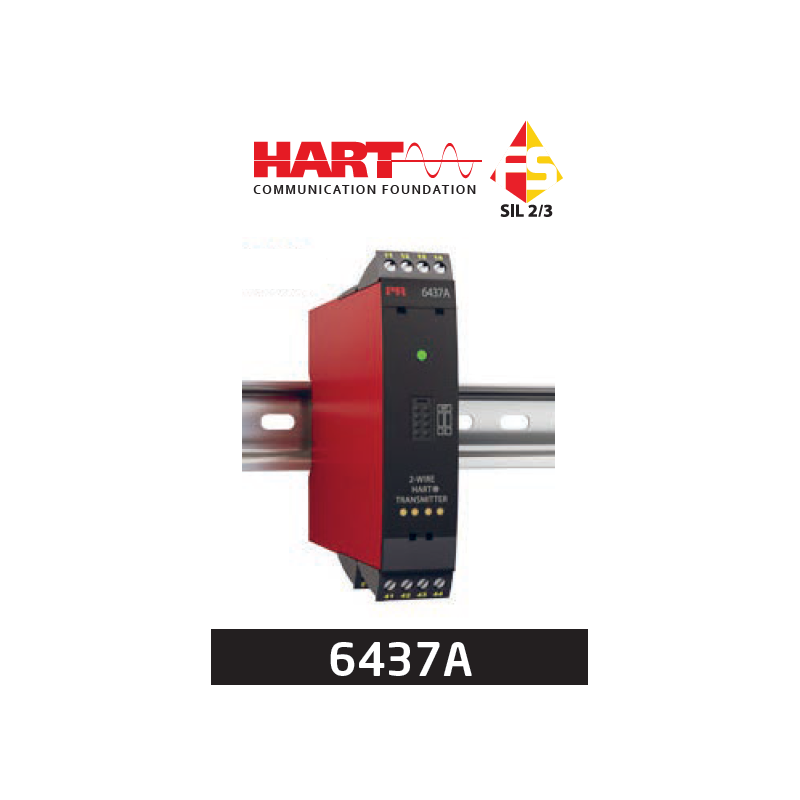 2-wire HART 7 temperature transmitter 6437A1--