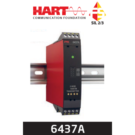 Transmițător temperatură HART 7 cu 2 fire 6437A1--