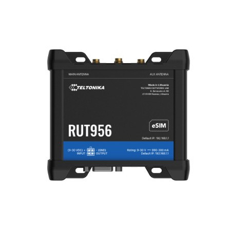 Router industrial RUT956 | 4G LTE, Dual SIM, RS232/RS485