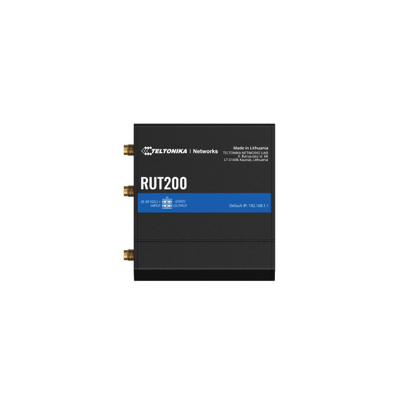 Router industrial RUT200 | 4G LTE Cat 4, Wi-Fi, Ethernet