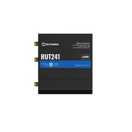 Router industrial RUT241 | 4G LTE, eSIM SGP.22, Wi-Fi