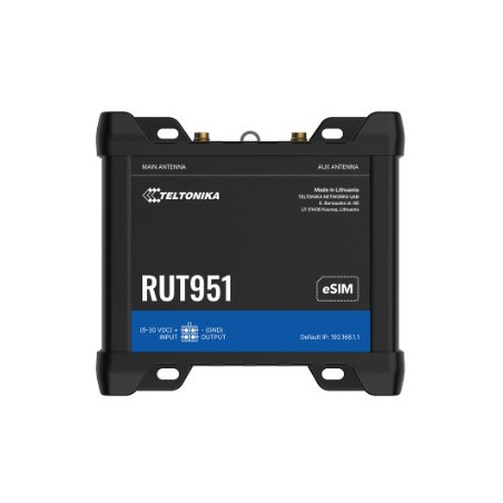 Router industrial RUT951 | 4G LTE, Dual SIM, Wi-Fi, Ethernet