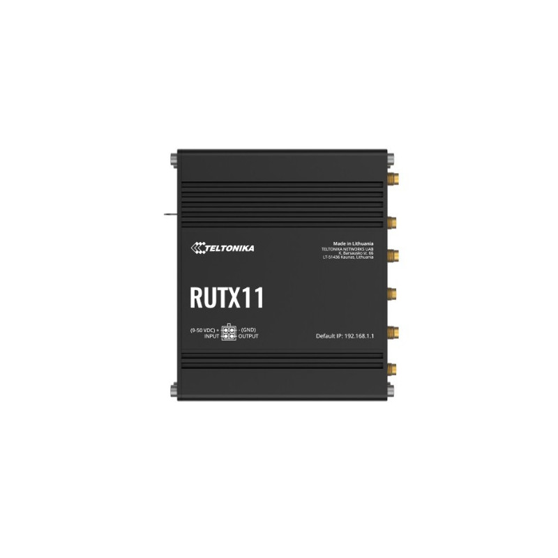 Router industrial RUTX11 | LTE Cat 6, Wi-Fi AC, Gigabit