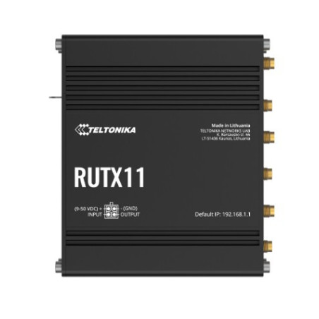 Router industrial RUTX11 | LTE Cat 6, Wi-Fi AC, Gigabit
