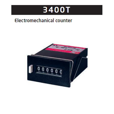 Electromechanical counter, 6-digit 3400T