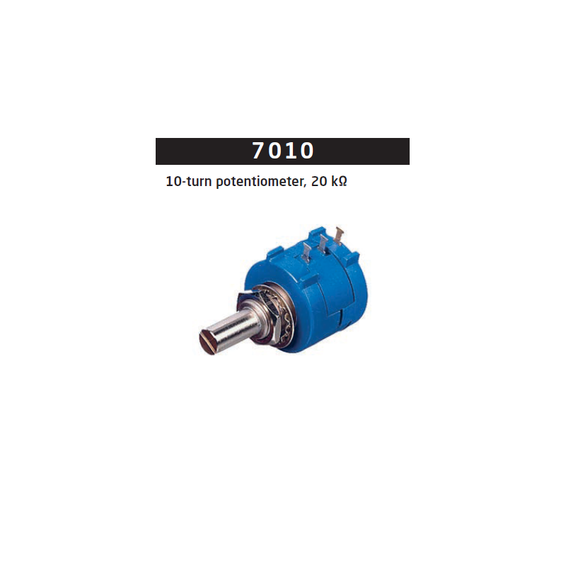 10-turn potentiometer, 20 kΩ 7010
