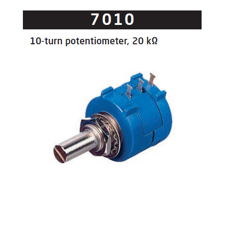 10-turn potentiometer, 20 kΩ 7010