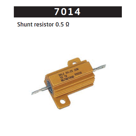 PR 7014 External Shunt Resistor, 0.5 Ohm