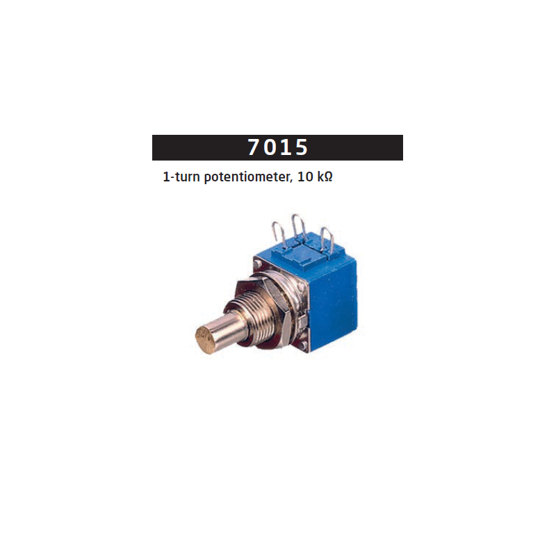 1-turn potentiometer, 10 kΩ 7015