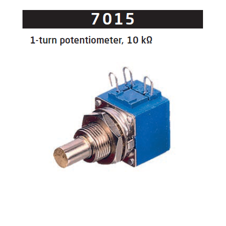 1-turn potentiometer, 10 kΩ 7015