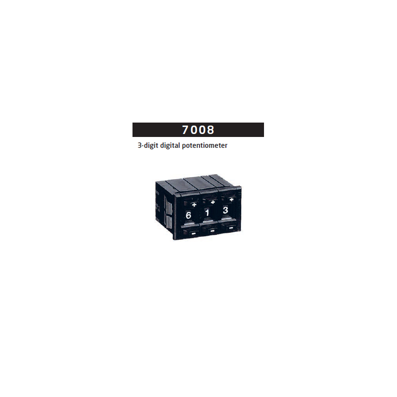 3-digit digital potentiometer, 10 kΩ 7008