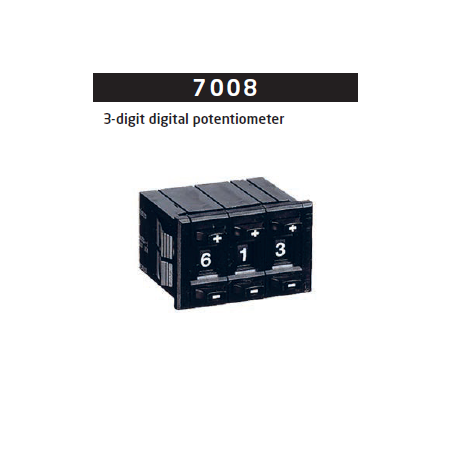 3-digit digital potentiometer, 10 kΩ 7008