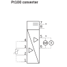 PR 3102 Pt100 Signal Converter, 6.1 mm