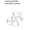 2-wire transmitter with HART 5 protocol 5335A