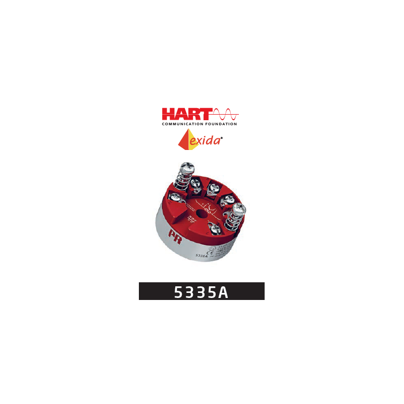 2-wire transmitter with HART 5 protocol 5335A